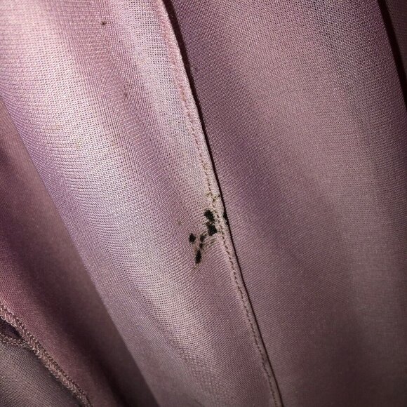 Davids Bridal Size 4 Rose Gold Backless Sleeveless Bridesmaid Maxi Dress Damaged - Picture 8 of 16